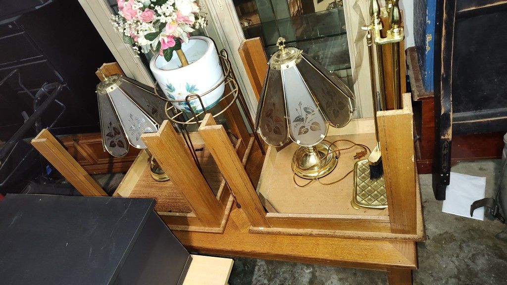 Coffee Table Side Table Lamps Decoration Pokers
