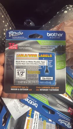 Brother P-touch TZe-FX231 Cable/Wire Label Tape