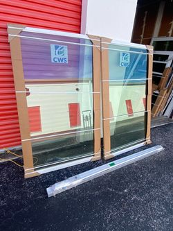 2x CWS 95x79 1/2 IMPACT LOW-e SLIDING DOORS NEW price for each