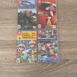Nintendo Games DbZ , Mario And Minecraft 