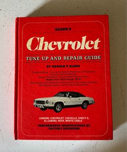 Glenn’s Chevrolet Tune-Up and Repair Guide (1955–1974) Hardcover Vintage Manual