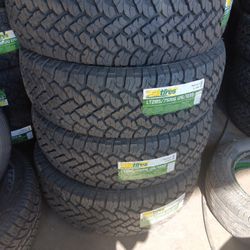 4 New Tires Installed/ Nuevas Llantas Instaladas 285/75/16 TBB Tires 