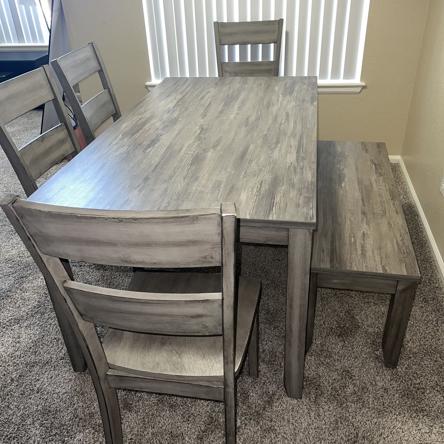 Gray Dinning Table