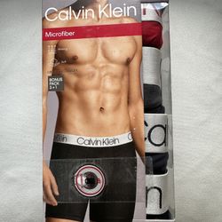 Calvin Klein Men’s Boxer Brief Large 4-pack Microfiber
