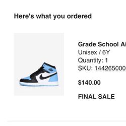 Jordan 1 "unc Toe"