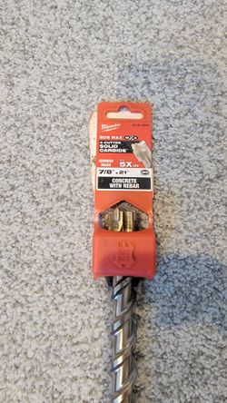 Milwaukee 48-20-8946 SDS Max MX4 7/8" x 21" Carbide Drill Bit — Concrete w/ Rebar — BRAND NEW/SEALED