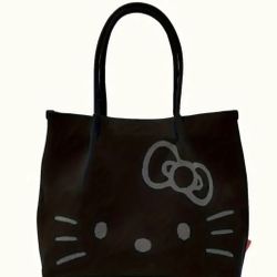 Hello Kitty Black Canvas Purse!