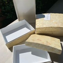 Shell Decor Storage Boxes 