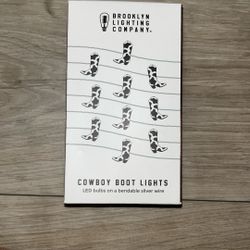 Cowboy Boot Log Lights