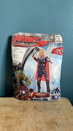 HALLOWEEN MARVEL AVENGERS THOR KIDS SIZE LARGE COSTUME
