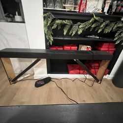 Sofa Table, Long Console Table Behind 