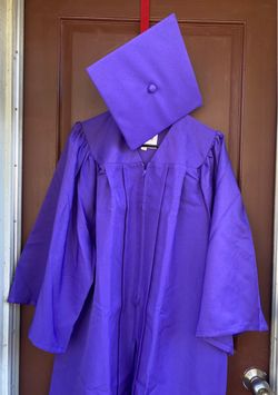 Purple Graduation Cap  & Gown size 42