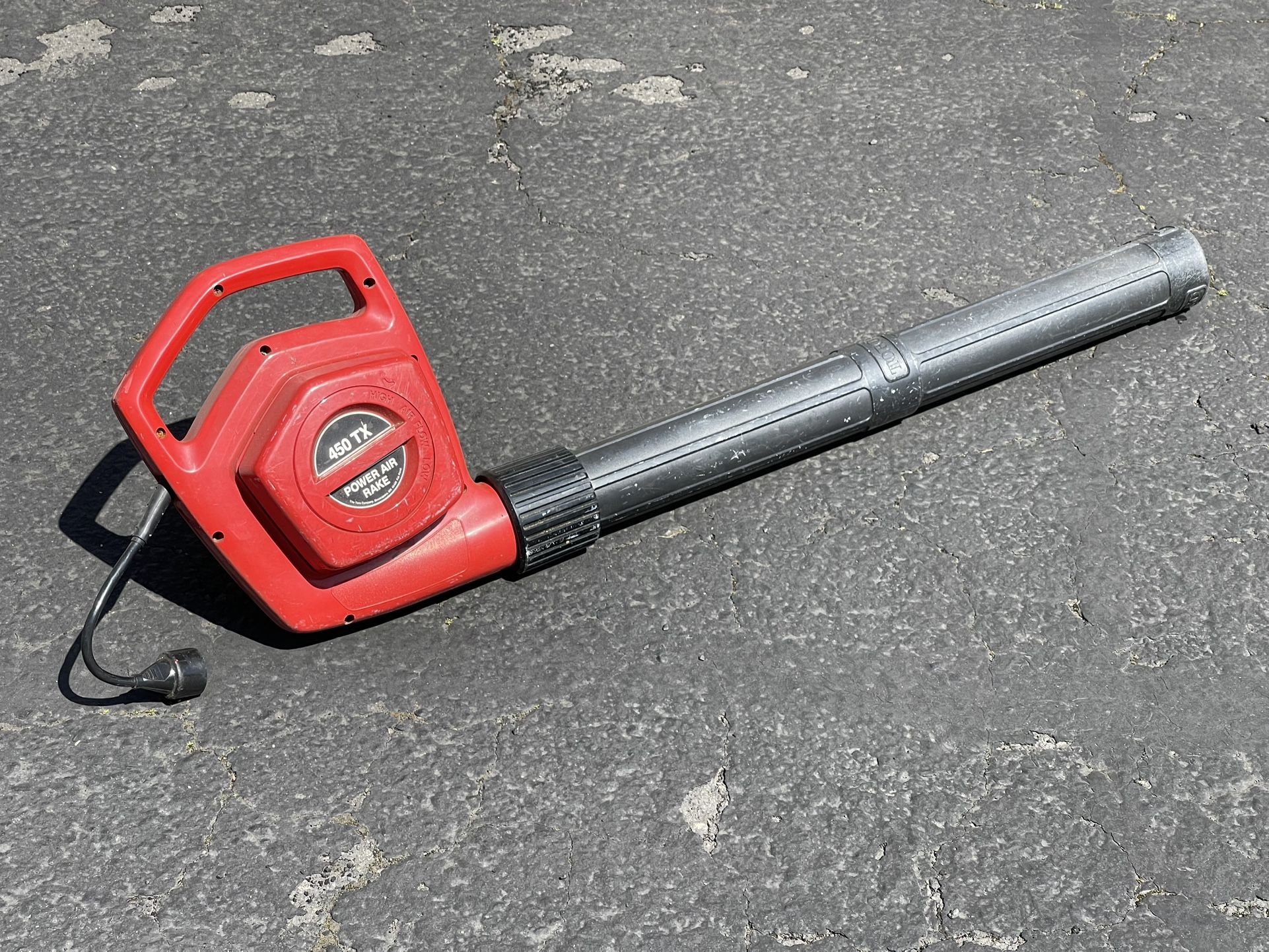 Toro 450TX plugin electric leaf blower