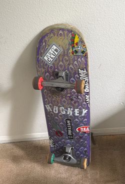 Used skateboard