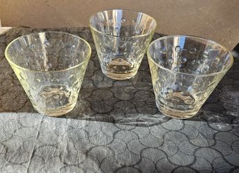 Vintage Raised Dots Clear Hazel Atlas Ice Bucket