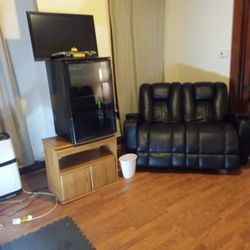 Leather Love Seat And Matching Couch