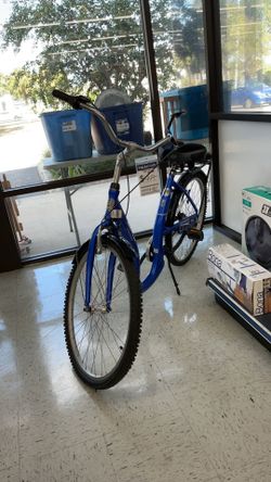 blue Biria Easy Boarding cruiser features a low step-through frame designed for easy mounting
