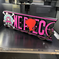 One piece 3d printed desk logo