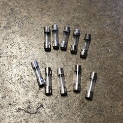 Glass fuse. 0.75A, 10 each 