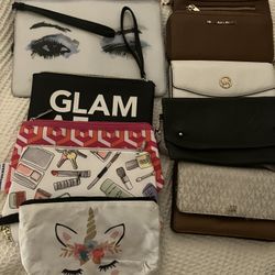 Wallets And Makeup Bag 