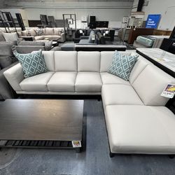 Genuine Leather Sectional