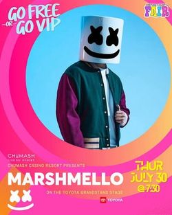 VIP tickets for Marshmello at Ventura County Fair