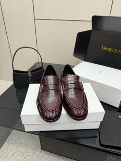 YSL Men’s Leather Shoes With Box 2026 New