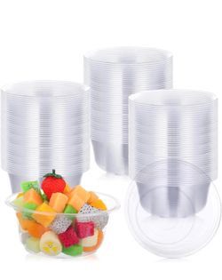 EcoSystems 800 Pack Clear rPET Bowls Reusable