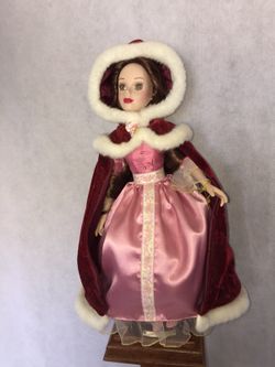 2 different Bell porcelain dolls beauty and the beast