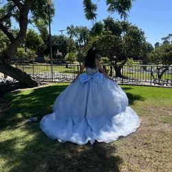 XS QUINCEANERA DRESS NO TEARS