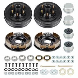 Trailer Brake Kit 12”x2” Electric Self Adjusting 6x5.5 5(contact info removed) Axle