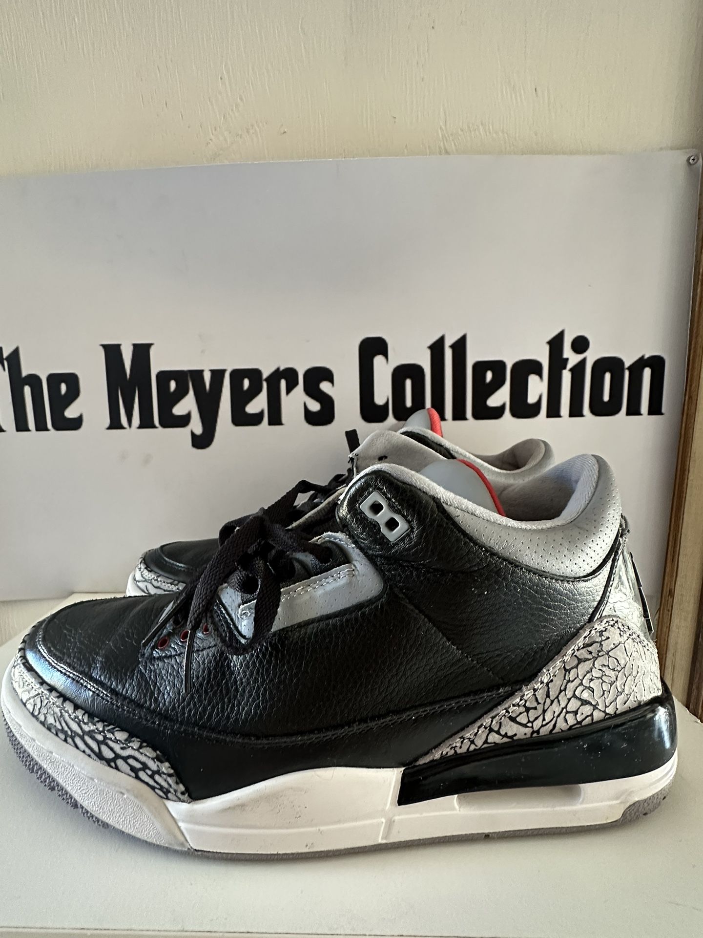 Nike Air Jordan 3 Retro Black Cement Size 12. (READ)