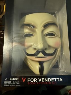 V for Vendetta Mask + Graphic Novel Collector Set (Sealed)
