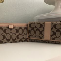 Classic Coach Wallet and Checkbook Cover