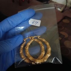 Gold Plated Hoops