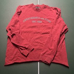 Vintage Abercrombie Cropped Sweatshirt - Red