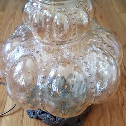 Vintage Retro MCM Accurate Leviton Bubble Glass Lamp 