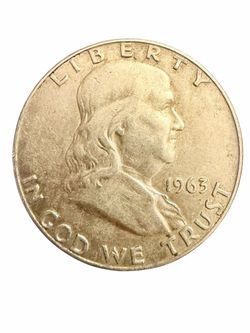 1963-D Franklin Half Dollar 90% Silver Final Year Denver Mint Coin 50C