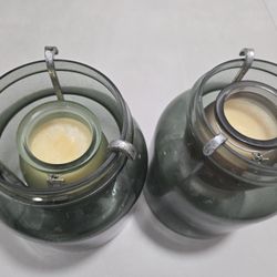 Contemporary Glass Round Candle Holder
