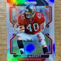2021 Panini Prizm MIKE ALSTOTT Silver Prizm Mike #299 Buccaneers