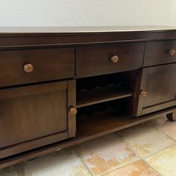 Solid Wood Buffet Table / Sideboard – Great Storage