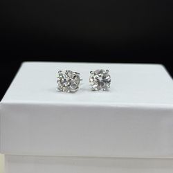 6cttw GRA real moissanite VVS1 big 9mm earrings