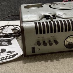 Vintage RARE Model 78 Webster Wire Recorder Historical Audio Powers On..Plz Read