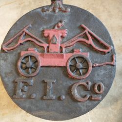 Cast Iron Antique Advertising Wall Plaque 