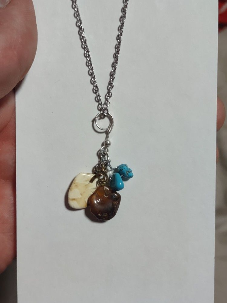 amber turquoise necklace