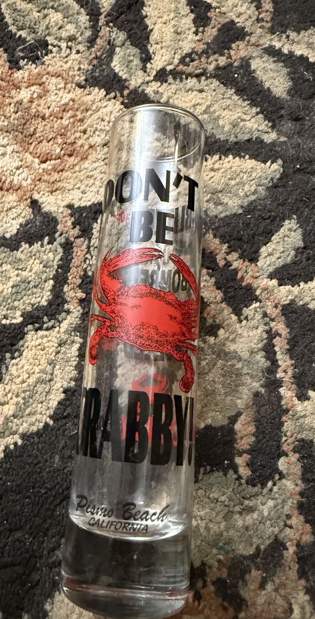 Crabby shot glass