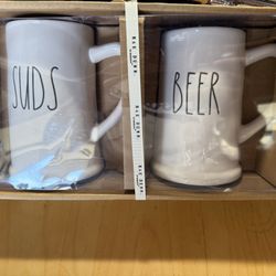 Rae Dunn Beer Mugs