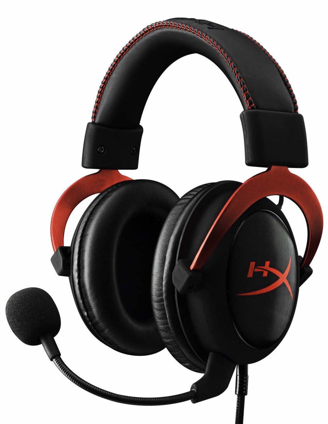 HyperX Cloud II Gaming Headset for PC & PS4 & Xbox One, Nintendo Switch - Red (Renewed)