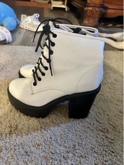 White High Heal Boots