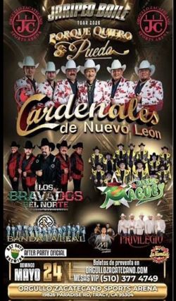 ( 2 General Admission tickets )🎶 Cardenales de Nuevo León – Jardín Baile Tour 2026 🎶